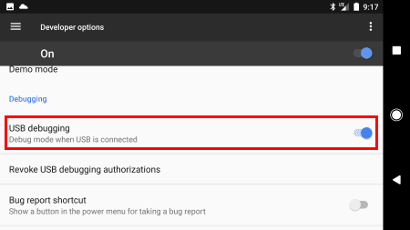 Pixel USB Debugging