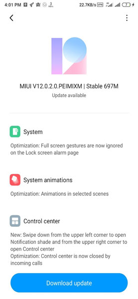 miui 12 update for redmi note 5