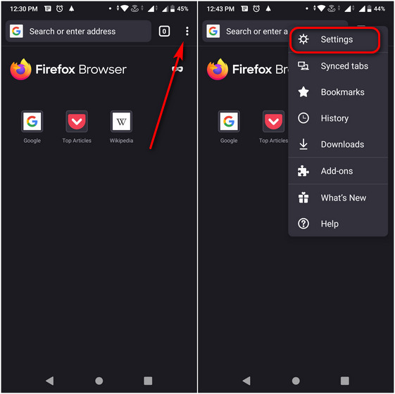 How to Enable Screenshot in Mozilla Firefox Private Mode on Android