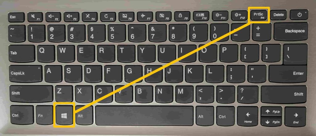 HIghlighted Windows and Printscreen key scaled 1