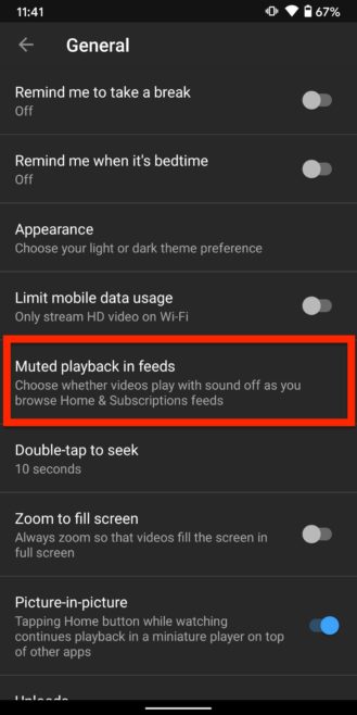 How to disable autoplay on the YouTube home and subscriptions tabs 4 329x658 1