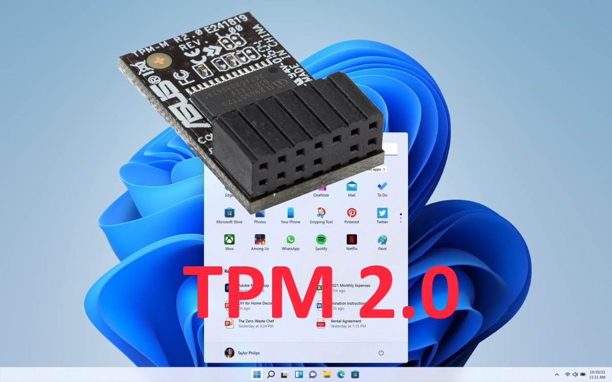 Windows 11 TPM 2 1