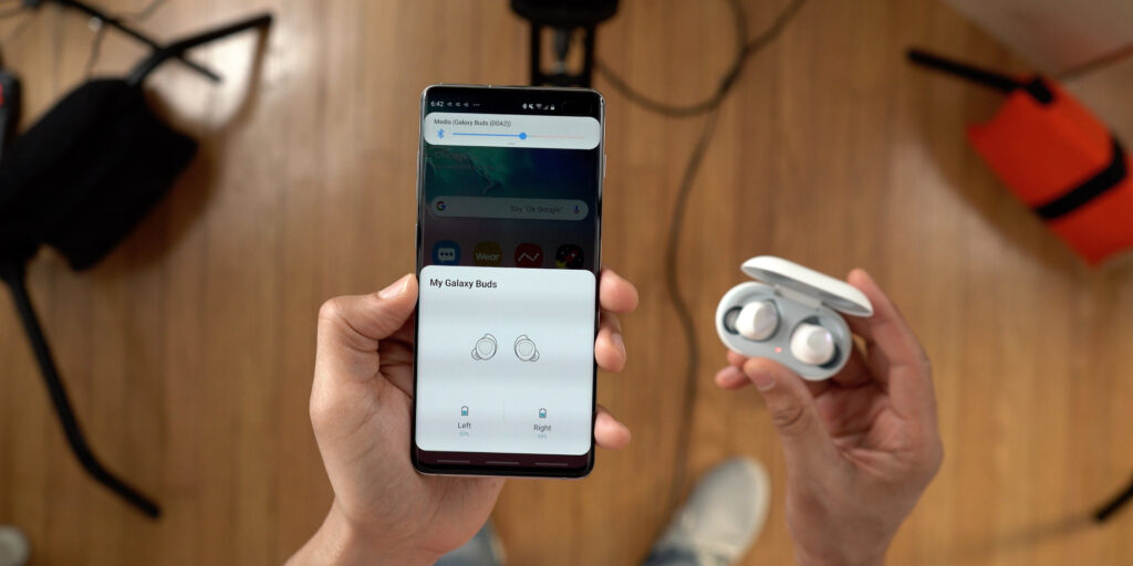 Samsung Battery Status Galaxy Buds