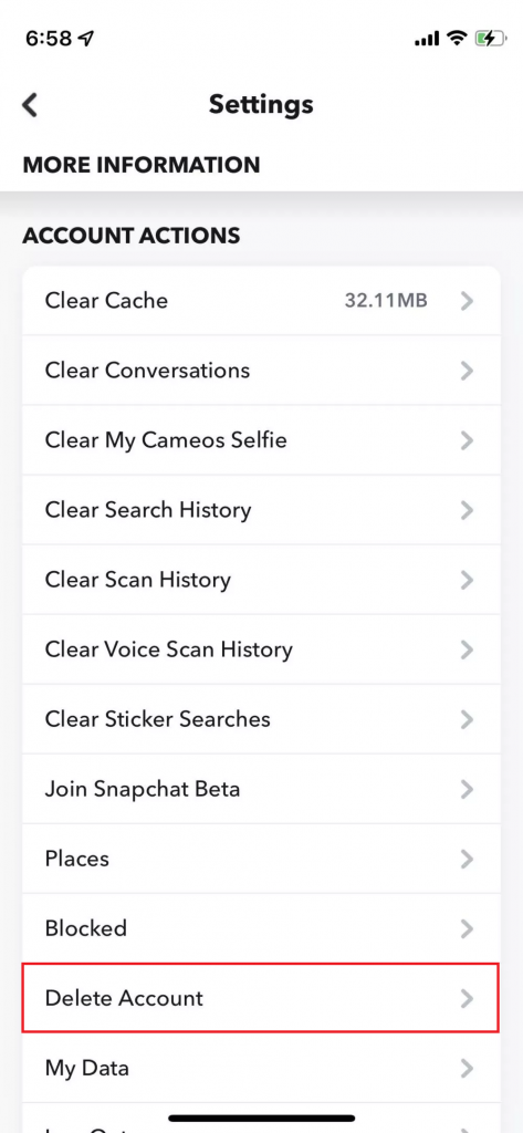 Delete Snapchat Account iOS 2 1000w 2165h 1