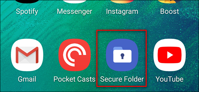 Secure Folder Home