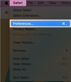 Change default search engine in Safari