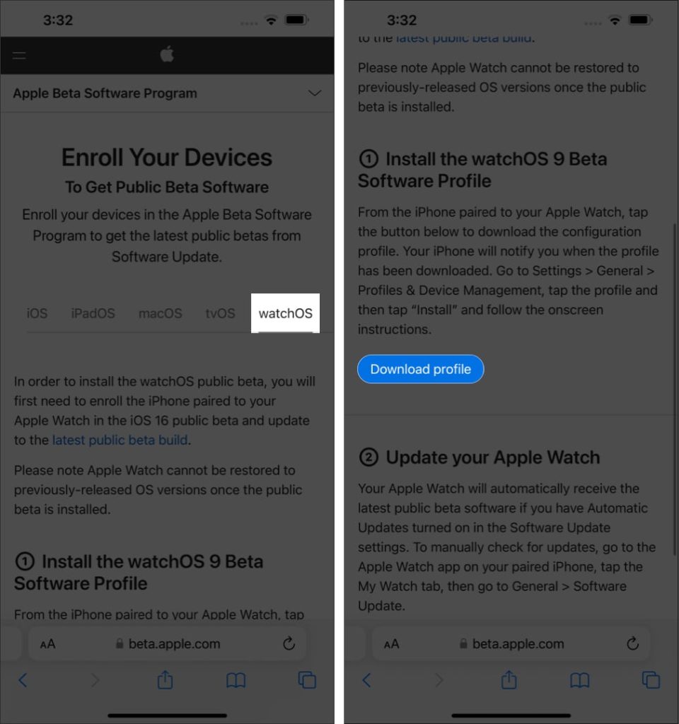 download watchos9